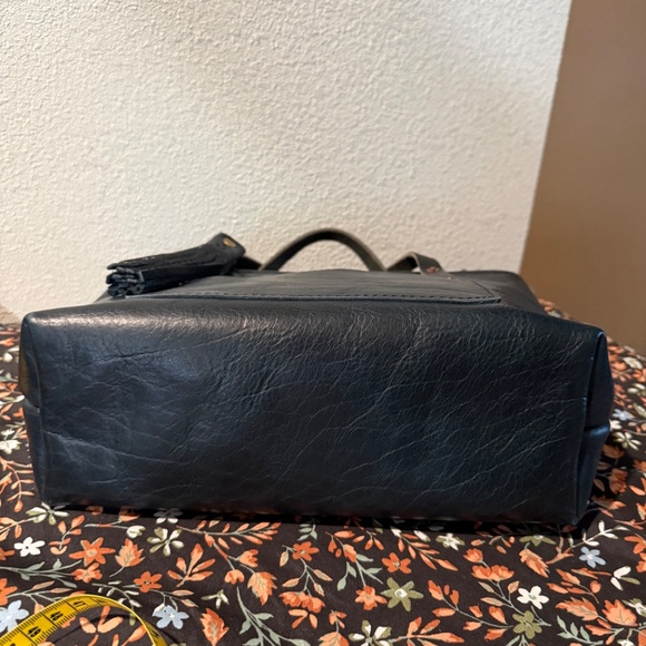 Go Forth Goods LE Indigo Bison Leather Small Avery Tote NEW MSRP $400 - Picture 3 of 9